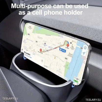 Tesla 3+ Highland Phone & Dash Storage Organiser ( Steering Wheel ) - TESLARY Tesla Shop Accessories Europe Nederlands Ireland Deutschland Espana Alicante France Italia