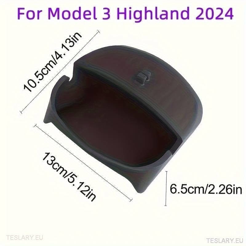 Tesla 3+ Highland Phone & Dash Storage Organiser ( Steering Wheel ) - TESLARY Tesla Shop Accessories Europe Nederlands Ireland Deutschland Espana Alicante France Italia