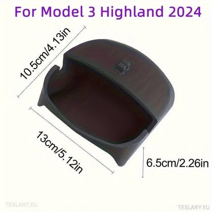Tesla 3+ Highland Phone & Dash Storage Organiser ( Steering Wheel ) - TESLARY Tesla Shop Accessories Europe Nederlands Ireland Deutschland Espana Alicante France Italia