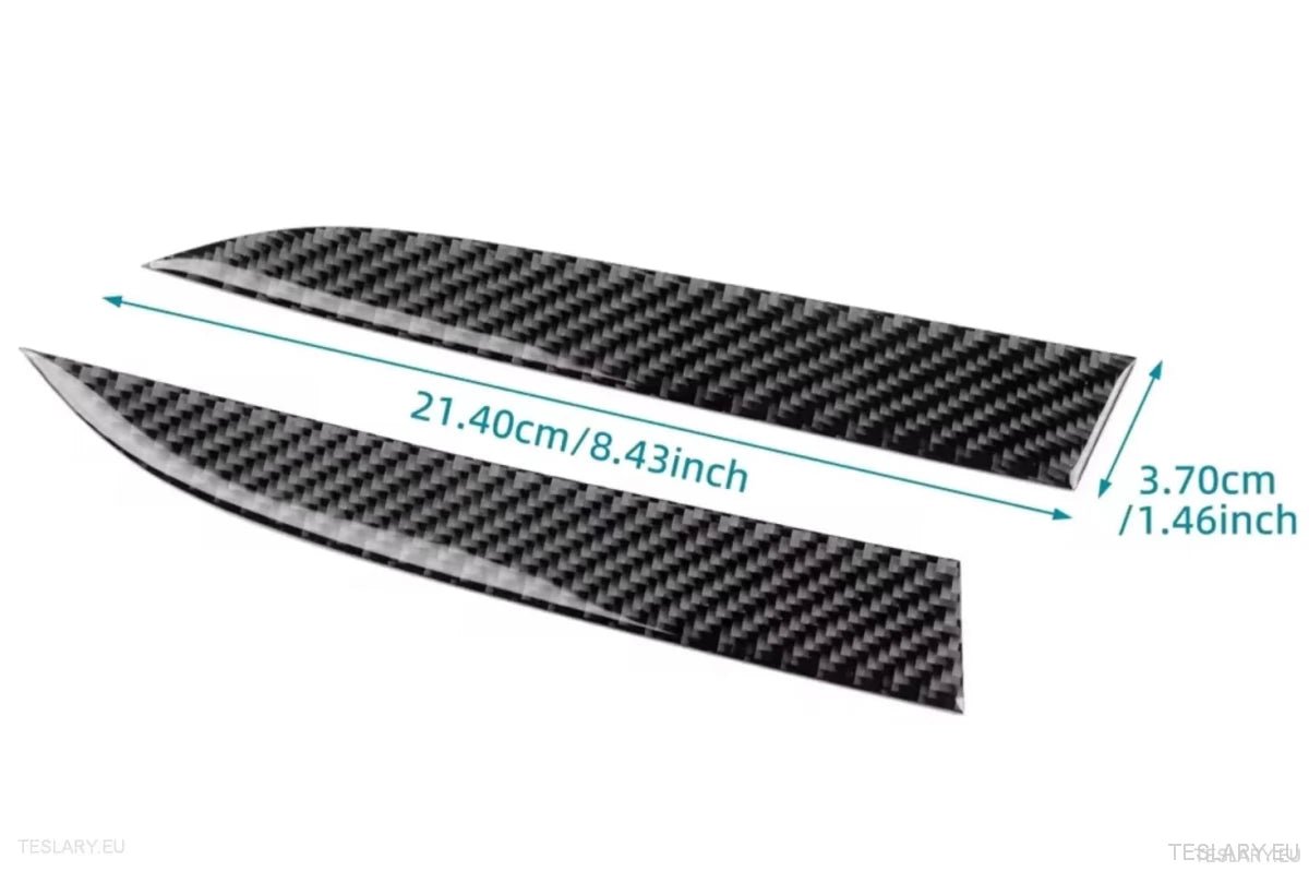 Tesla 3 Highland Real Soft Carbon Fiber Side Trim for Wireless Charger - TESLARY Tesla Shop Accessories Europe Nederlands Ireland Deutschland Espana Alicante France Italia