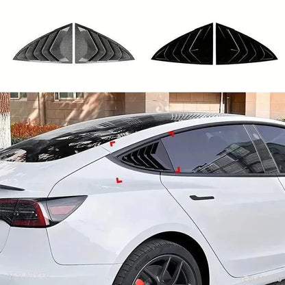 Tesla 3 Highland Sports Style Rear Side Windows Splitter ( 2 Pieces ) - TESLARY Tesla Shop Accessories Europe Nederlands Ireland Deutschland Espana Alicante France Italia