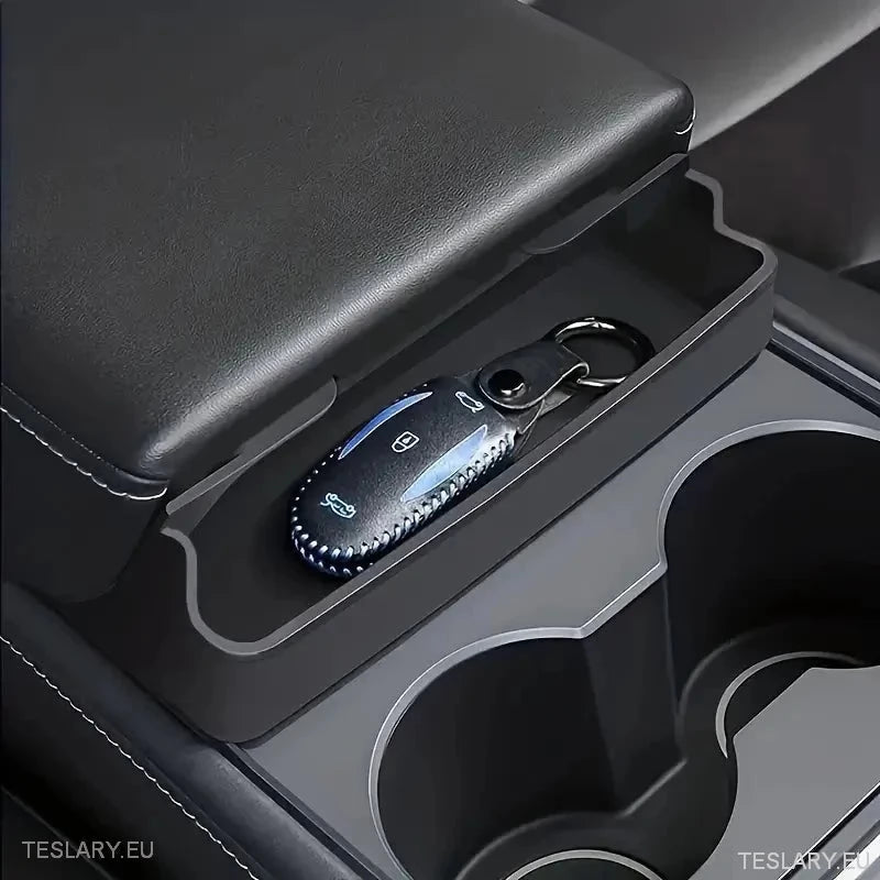 Tesla 3 / Y Centre Console Storage for Glasses & More - TESLARY Tesla Shop Accessories Europe Nederlands Ireland Deutschland Espana Alicante France Italia