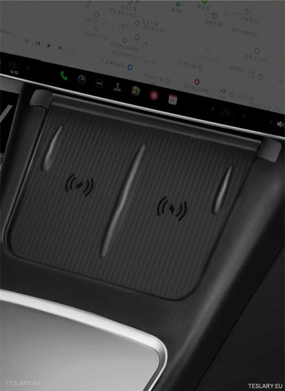 Tesla 3 / Y & Highland Silicone Antislip Cover for Wireless Charge Pad - TESLARY Tesla Shop Accessories Europe Nederlands Ireland Deutschland Espana Alicante France Italia