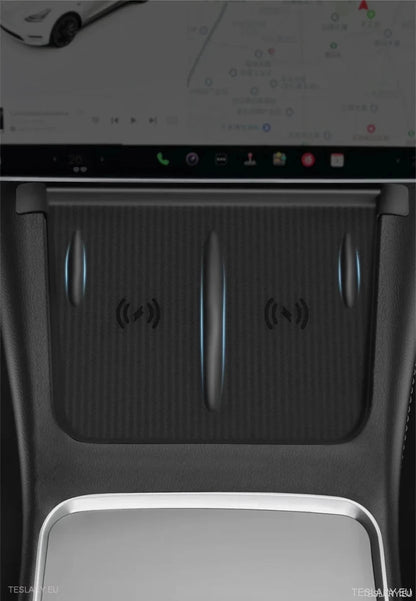 Tesla 3 / Y & Highland Silicone Antislip Cover for Wireless Charge Pad - TESLARY Tesla Shop Accessories Europe Nederlands Ireland Deutschland Espana Alicante France Italia