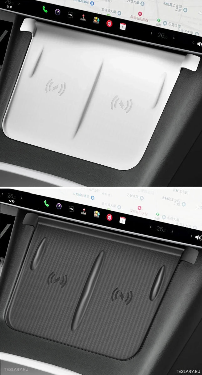Tesla 3 / Y & Highland Silicone Antislip Cover for Wireless Charge Pad - TESLARY Tesla Shop Accessories Europe Nederlands Ireland Deutschland Espana Alicante France Italia