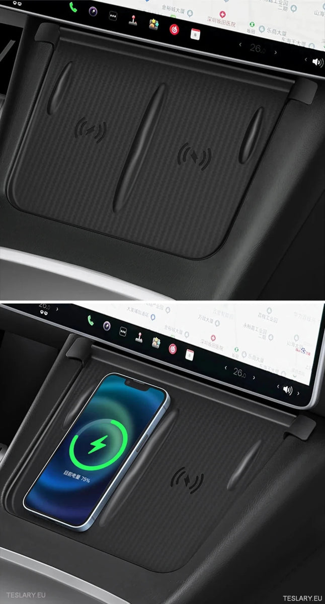 Tesla 3 / Y & Highland Silicone Antislip Cover for Wireless Charge Pad - TESLARY Tesla Shop Accessories Europe Nederlands Ireland Deutschland Espana Alicante France Italia