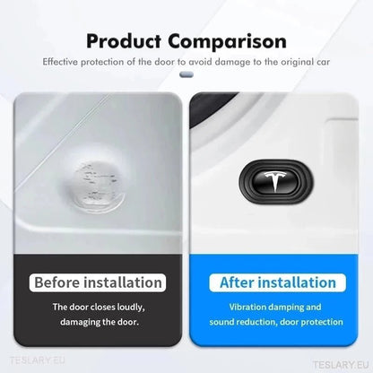 Tesla 3 Y S X Sound Reducing Shock Absorber Pads with Logo - 12 Pack - TESLARY Tesla Shop Accessories Europe Nederlands Ireland Deutschland Espana Alicante France Italia