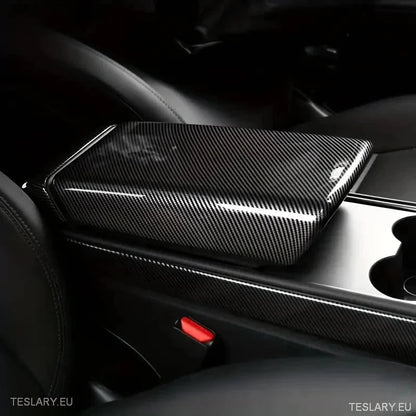 Tesla 3/Y Central Armrest Cover ABS - TESLARY Tesla Shop Accessories Europe Nederlands Dublin Cork Ireland Deutschland Espana Alicante France Italia