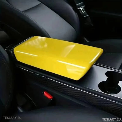 Tesla 3/Y Central Armrest Cover ABS - TESLARY Tesla Shop Accessories Europe Nederlands Ireland Deutschland Espana Alicante France Italia