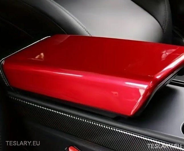 Tesla 3/Y Central Armrest Cover ABS - TESLARY Tesla Shop Accessories Europe Nederlands Ireland Deutschland Espana Alicante France Italia