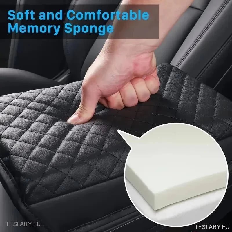 Tesla 3/Y Centre Console PU Leather Console Protector - TESLARY Tesla Shop Accessories Europe Nederlands Ireland Deutschland Espana Alicante France Italia