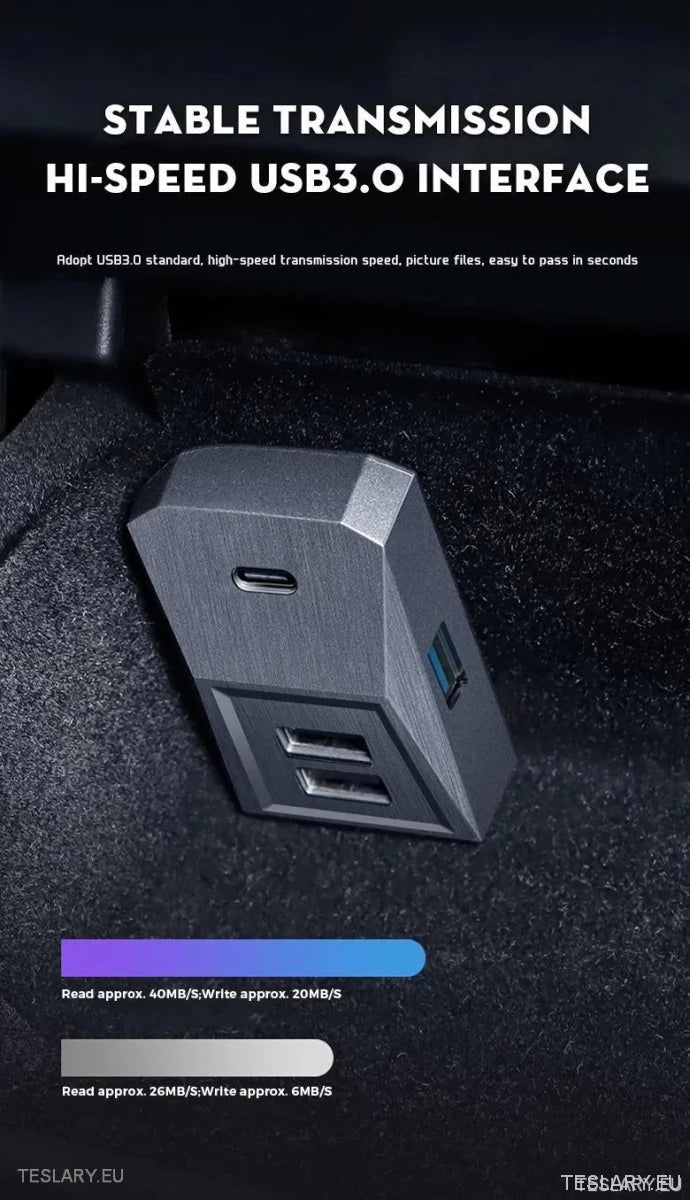 Tesla 3/Y Glove Box Docking Station ( LEFT HAND DRIVE ONLY ) - TESLARY Tesla Shop Accessories Europe Nederlands Ireland Deutschland Espana Alicante France Italia