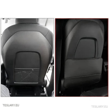 Tesla 3/Y Seat Back Anti Kick Pads & Storage ( TWIN PACK ) - TESLARY Tesla Shop Accessories Europe Nederlands Ireland Deutschland Espana Alicante France Italia
