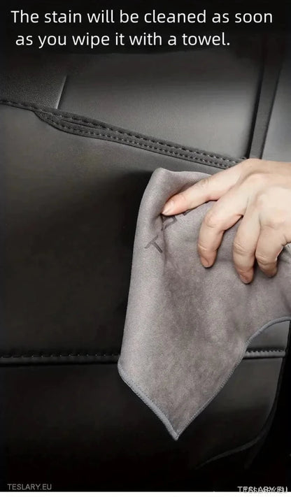 Tesla 3/Y Seat Back Anti Kick Pads & Storage ( TWIN PACK ) - TESLARY Tesla Shop Accessories Europe Nederlands Ireland Deutschland Espana Alicante France Italia
