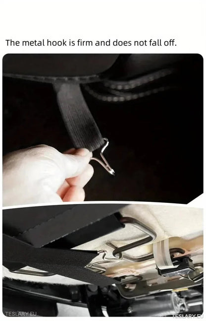 Tesla 3/Y Seat Back Anti Kick Pads & Storage ( TWIN PACK ) - TESLARY Tesla Shop Accessories Europe Nederlands Ireland Deutschland Espana Alicante France Italia