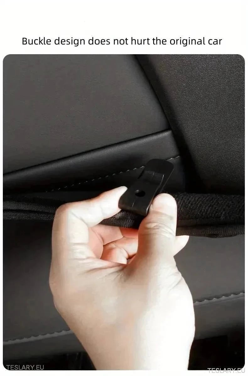 Tesla 3/Y Seat Back Anti Kick Pads & Storage ( TWIN PACK ) - TESLARY Tesla Shop Accessories Europe Nederlands Ireland Deutschland Espana Alicante France Italia