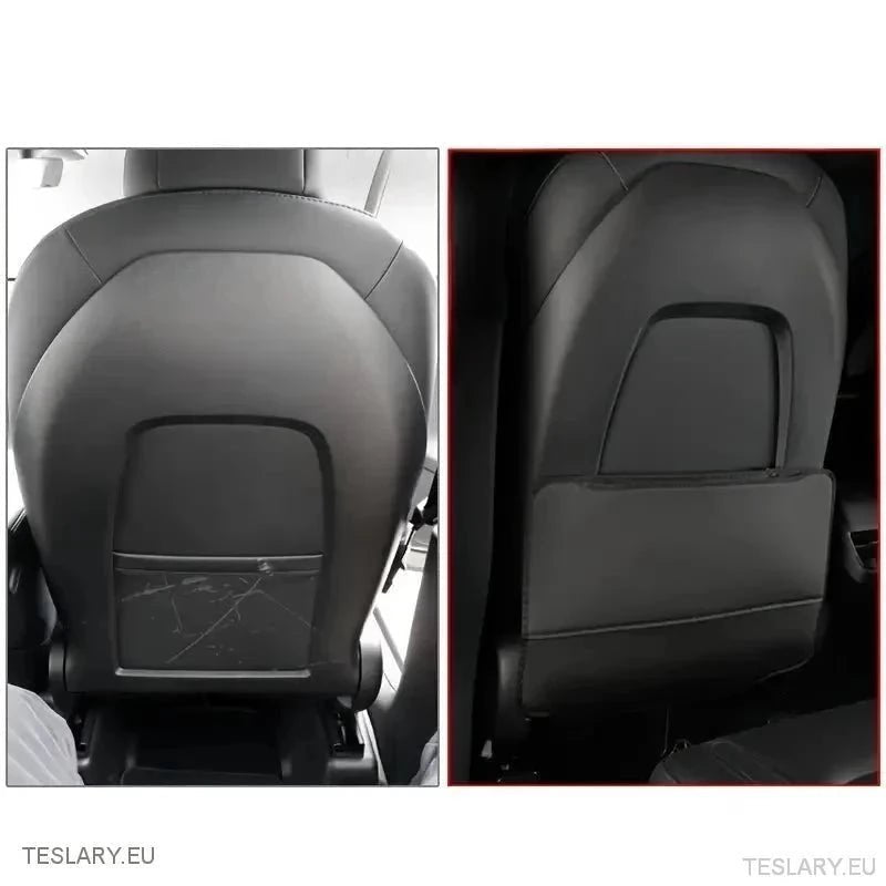 Tesla 3/Y Seat Back Anti Kick Pads & Storage ( TWIN PACK ) - TESLARY Tesla Shop Accessories Europe Nederlands Ireland Deutschland Espana Alicante France Italia