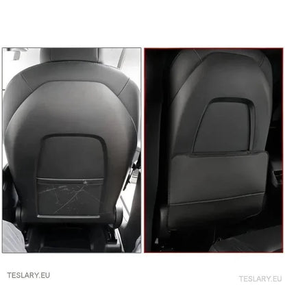 Tesla 3/Y Seat Back Anti Kick Pads & Storage ( TWIN PACK ) - TESLARY Tesla Shop Accessories Europe Nederlands Ireland Deutschland Espana Alicante France Italia