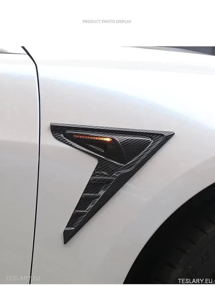 Tesla 3/Y Side Camera Thunder Wing Blade Design - TESLARY Tesla Shop Accessories Europe Nederlands Ireland Deutschland Espana Alicante France Italia