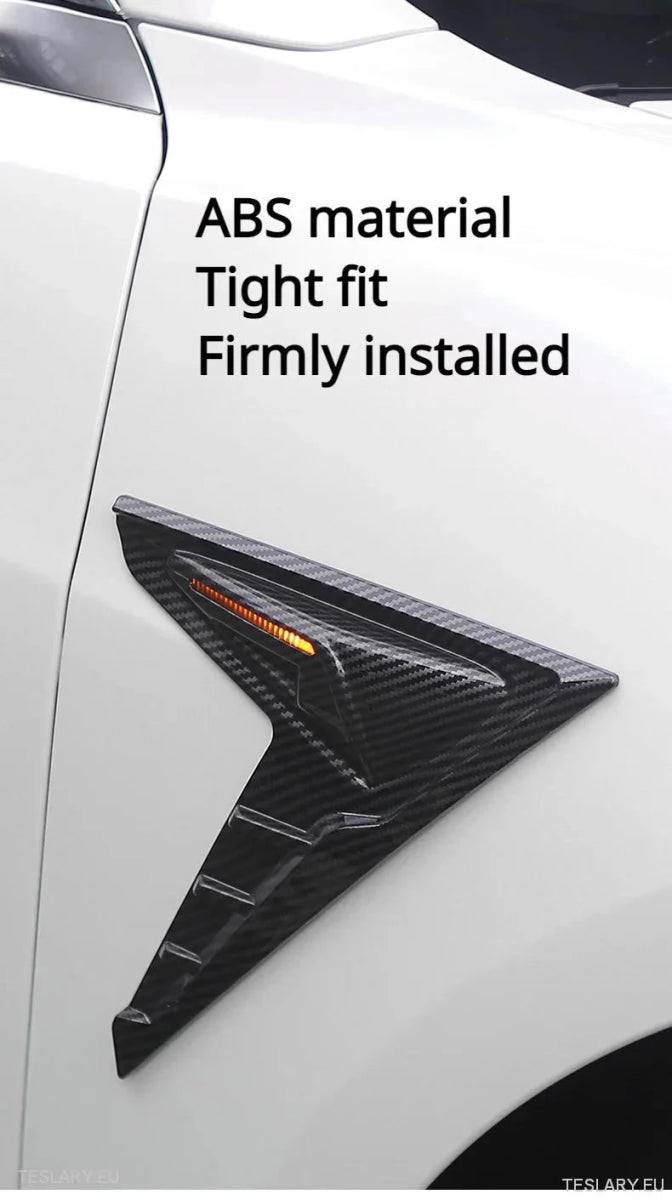 Tesla 3/Y Side Camera Thunder Wing Blade Design - TESLARY Tesla Shop Accessories Europe Nederlands Ireland Deutschland Espana Alicante France Italia