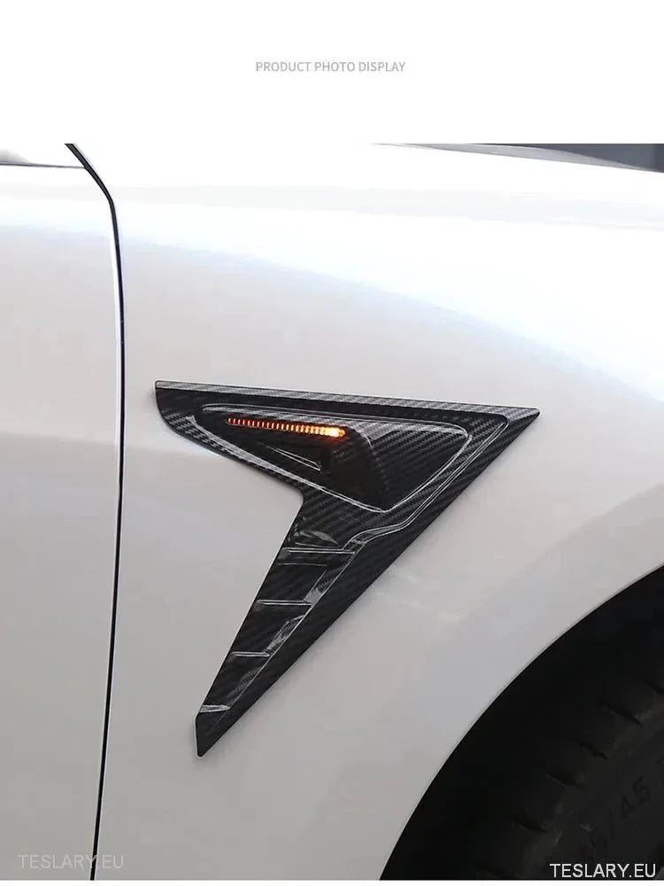Tesla 3/Y Side Camera Thunder Wing Blade Design - TESLARY Tesla Shop Accessories Europe Nederlands Ireland Deutschland Espana Alicante France Italia