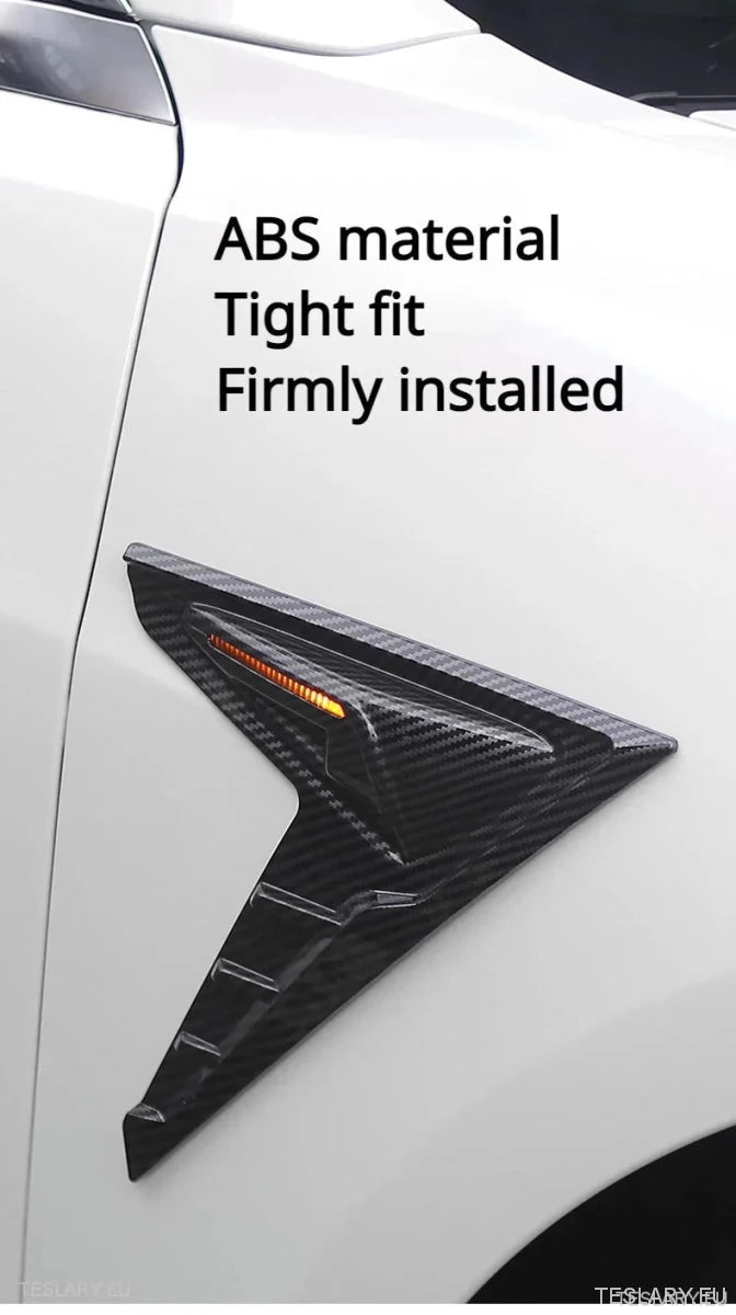 Tesla 3/Y Side Camera Thunder Wing Blade Design - TESLARY Tesla Shop Accessories Europe Nederlands Ireland Deutschland Espana Alicante France Italia
