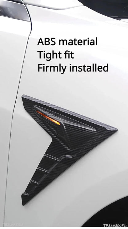 Tesla 3/Y Side Camera Thunder Wing Blade Design - TESLARY Tesla Shop Accessories Europe Nederlands Ireland Deutschland Espana Alicante France Italia