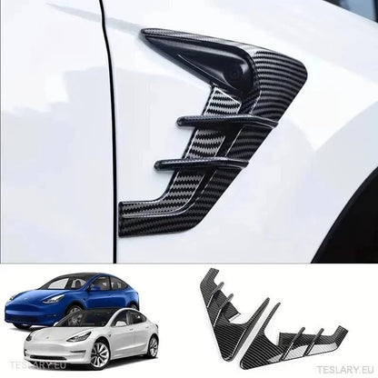 Tesla 3/Y Side Camera Thunder Wing Blade Design - TESLARY Tesla Shop Accessories Europe Nederlands Ireland Deutschland Espana Alicante France Italia