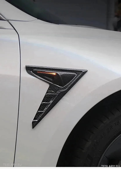 Tesla 3/Y Side Camera Thunder Wing Blade Design - TESLARY Tesla Shop Accessories Europe Nederlands Ireland Deutschland Espana Alicante France Italia