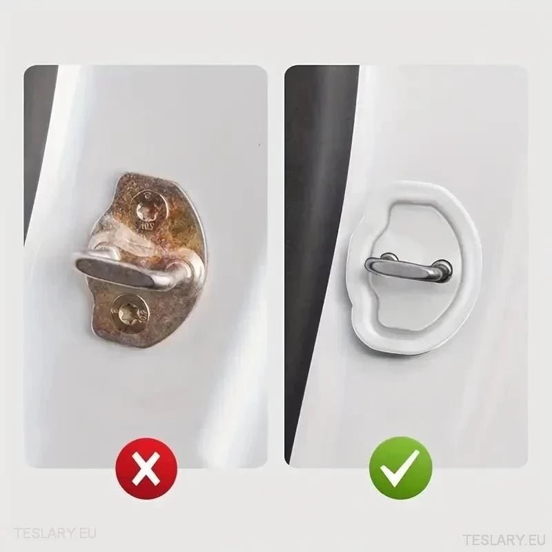 Tesla 3/Y Silicon Door Protectors ( White ) - TESLARY Tesla Shop Accessories Europe Nederlands Ireland Deutschland Espana Alicante France Italia