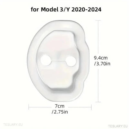 Tesla 3/Y Silicon Door Protectors ( White ) - TESLARY Tesla Shop Accessories Europe Nederlands Ireland Deutschland Espana Alicante France Italia