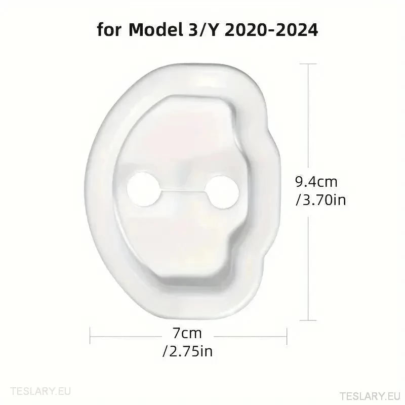 Tesla 3/Y Silicon Door Protectors ( White ) - TESLARY Tesla Shop Accessories Europe Nederlands Ireland Deutschland Espana Alicante France Italia
