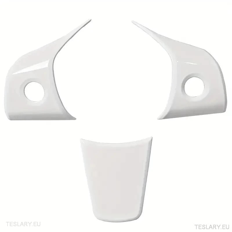 Tesla 3/Y Steering Wheel Upgrade Cover in Black Carbon or White - TESLARY Tesla Shop Accessories Europe Nederlands Ireland Deutschland Espana Alicante France Italia