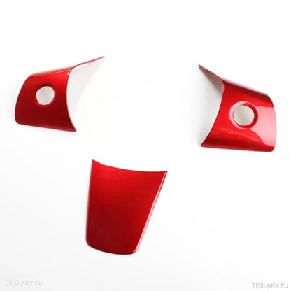 Tesla 3/Y Steering Wheel Upgrade Cover in Black Carbon or White - TESLARY Tesla Shop Accessories Europe Nederlands Ireland Deutschland Espana Alicante France Italia