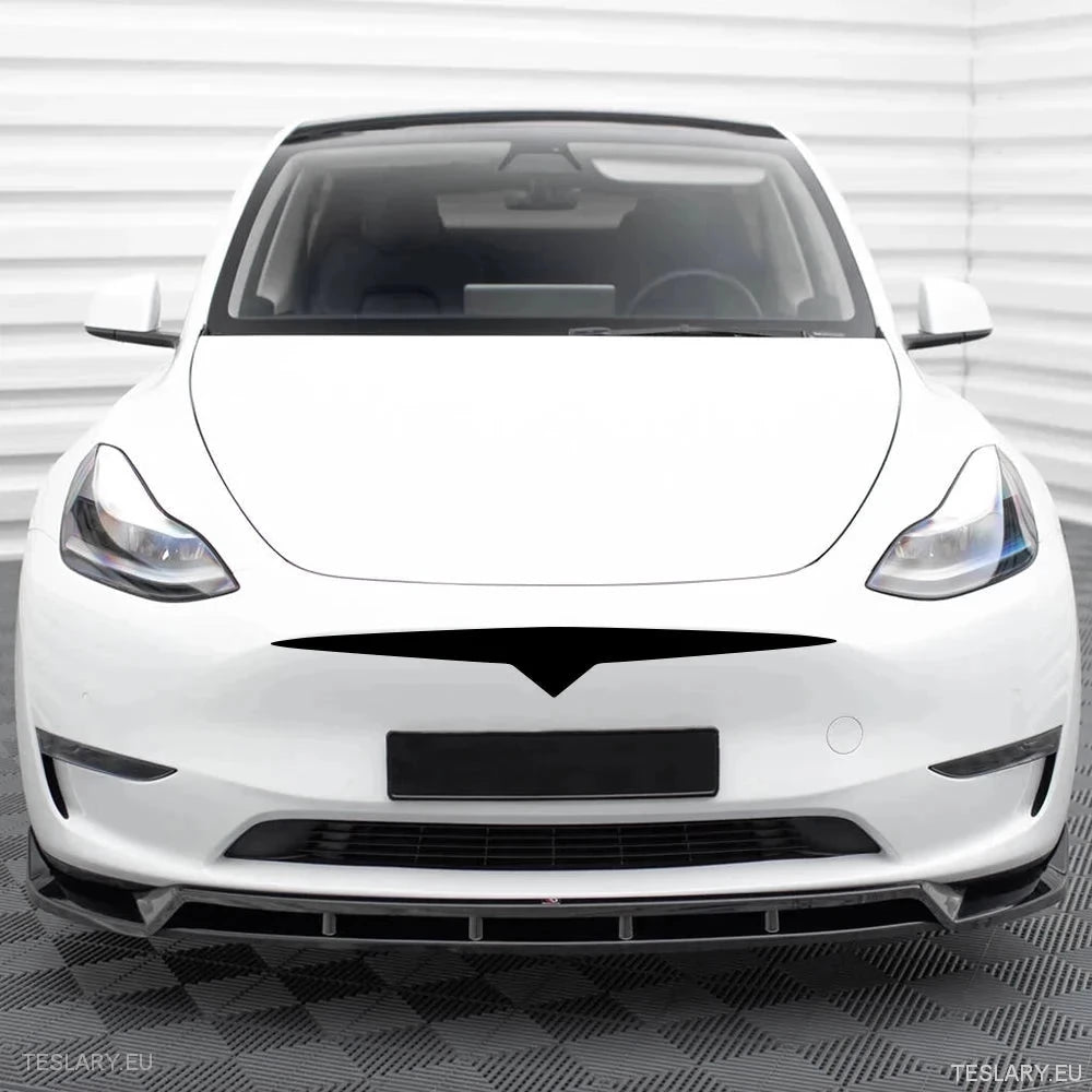 Tesla 3/Y Vinyl Front Grill Sticker in Black , Red & Carbon Fiber - TESLARY Tesla Shop Accessories Europe Nederlands Dublin Cork Ireland Deutschland Espana Alicante France Italia