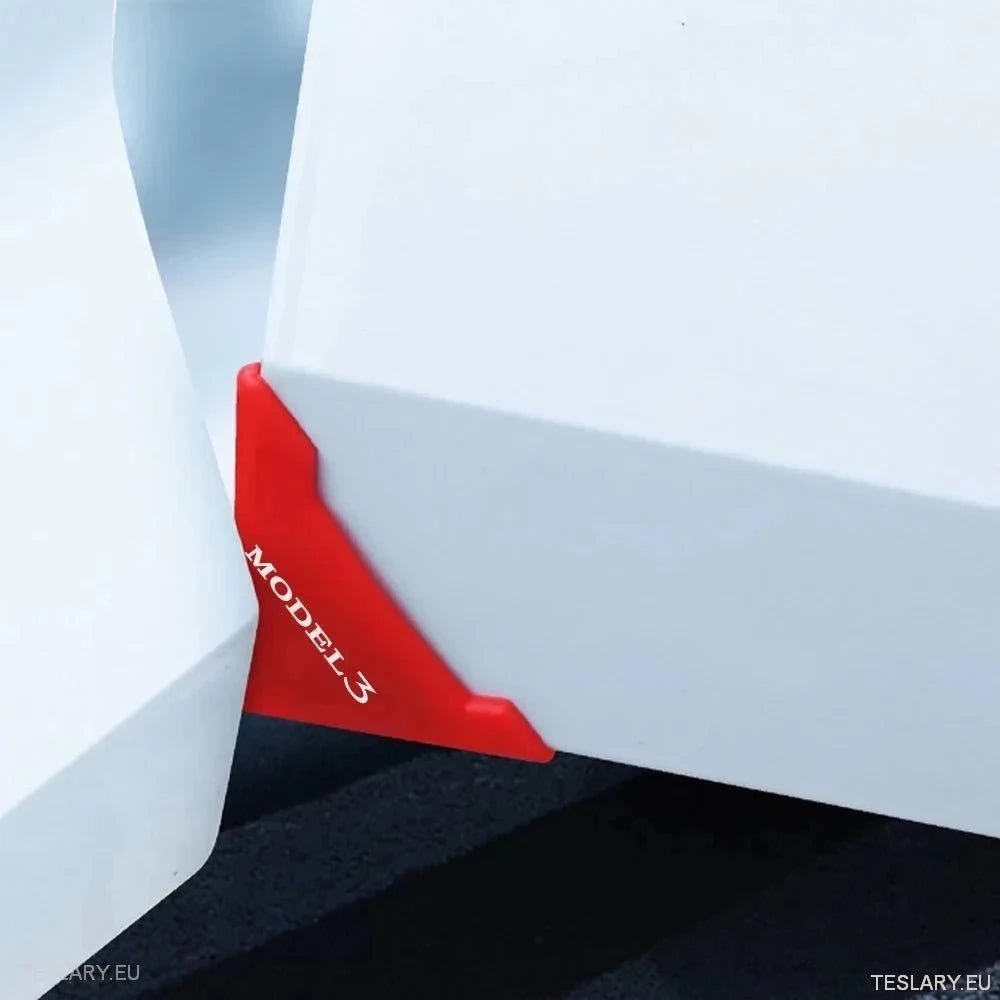 Tesla Car Door Silicone Protective Corner Cover with Logo - TESLARY Tesla Shop Accessories Europe Nederlands Ireland Deutschland Espana Alicante France Italia