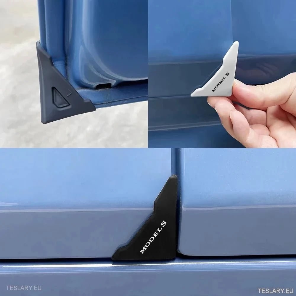 Tesla Car Door Silicone Protective Corner Cover with Logo - TESLARY Tesla Shop Accessories Europe Nederlands Ireland Deutschland Espana Alicante France Italia