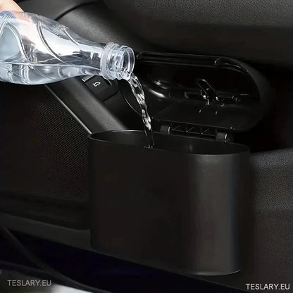Tesla Car Mini Bin with Spring Lid and 30 Bags - TESLARY Tesla Shop Accessories Europe Nederlands Ireland Deutschland Espana Alicante France Italia
