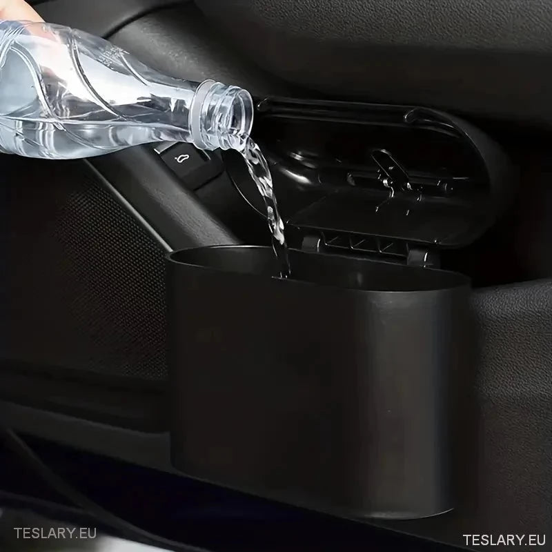 Tesla Car Mini Bin with Spring Lid and 30 Bags - TESLARY Tesla Shop Accessories Europe Nederlands Ireland Deutschland Espana Alicante France Italia