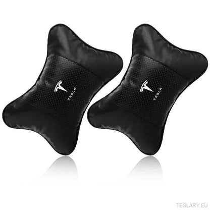 Tesla Car Seat Headrest Pillow - Premium Neck Support Cushion - TESLARY Tesla Shop Accessories Europe Nederlands Ireland Deutschland Espana Alicante France Italia