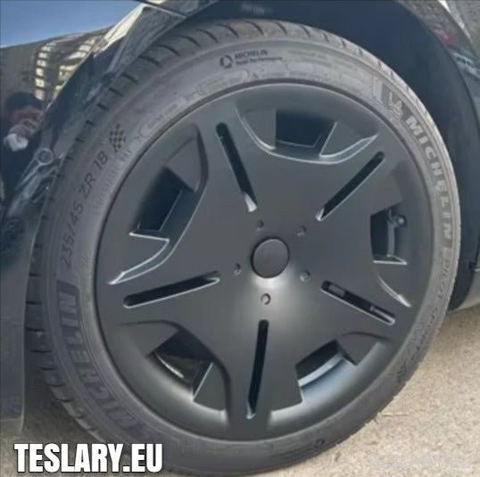 Tesla Model 3 18" UNIQUE S22 Maybach Style Wheel Covers - TESLARY Tesla Shop Accessories Europe Nederlands Ireland Deutschland Espana Alicante France Italia