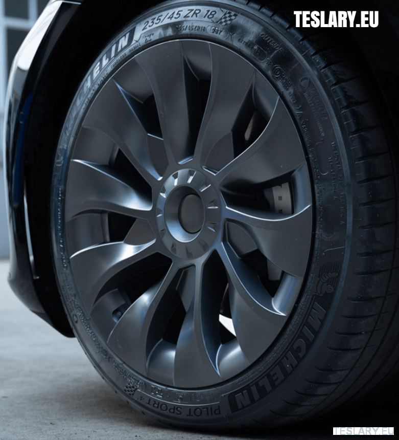 Tesla Model 3 18" UNIQUE S23 Performance - Gun Metal Grey - TESLARY Tesla Shop Accessories Europe Nederlands Dublin Cork Ireland Deutschland Espana Alicante France Italia