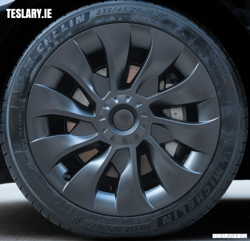 Tesla Model 3 18" UNIQUE S23 Performance - Gun Metal Grey - TESLARY Tesla Shop Accessories Europe Nederlands Dublin Cork Ireland Deutschland Espana Alicante France Italia