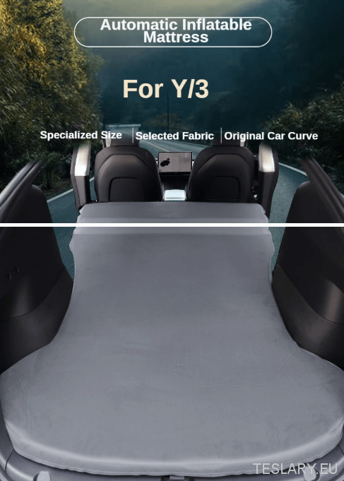Tesla Model 3/ 3+ Highland Camping Mattress Inflatable - TESLARY Tesla Shop Accessories Europe Nederlands Dublin Cork Ireland Deutschland Espana Alicante France Italia