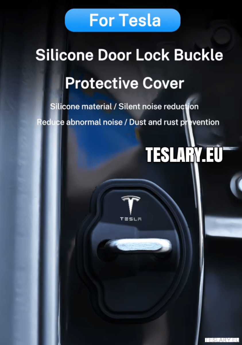Tesla Model 3 / 3+ Highland & Y Silicone Door Lock Protector with Logo - TESLARY Tesla Shop Accessories Europe Nederlands Dublin Cork Ireland Deutschland Espana Alicante France Italia