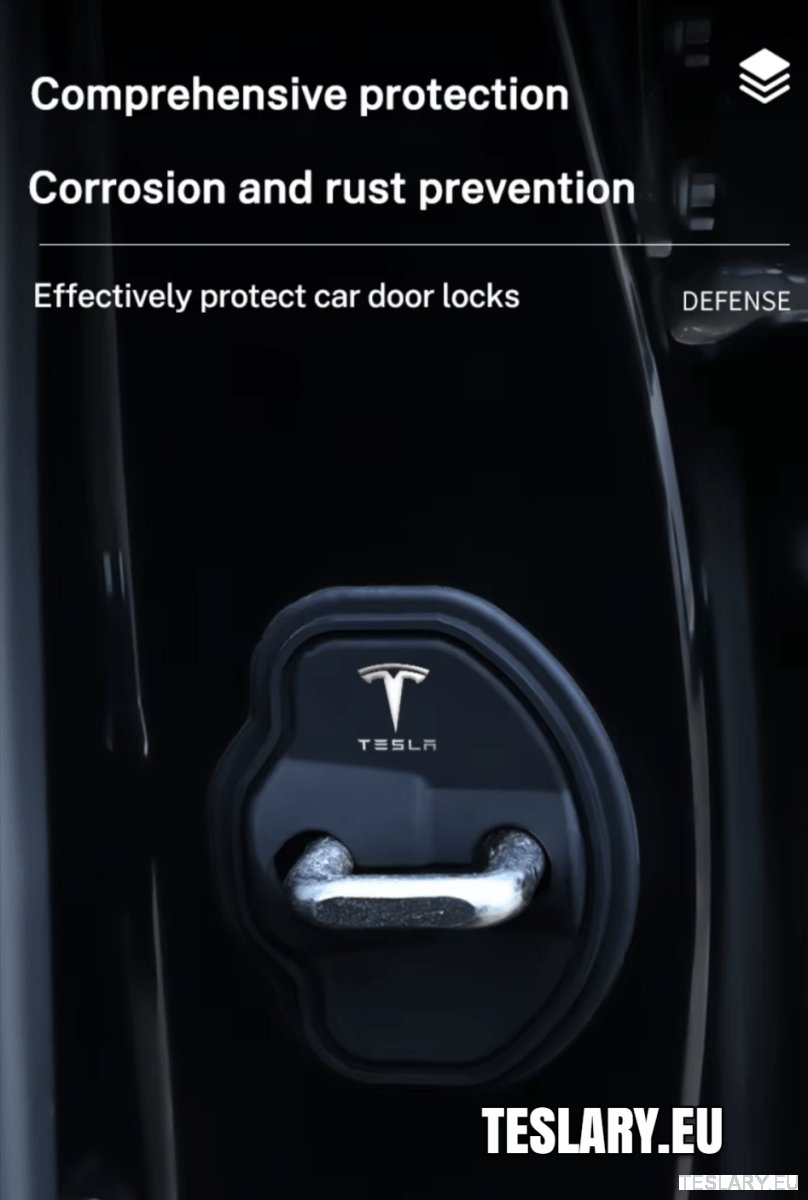 Tesla Model 3 / 3+ Highland & Y Silicone Door Lock Protector with Logo - TESLARY Tesla Shop Accessories Europe Nederlands Dublin Cork Ireland Deutschland Espana Alicante France Italia