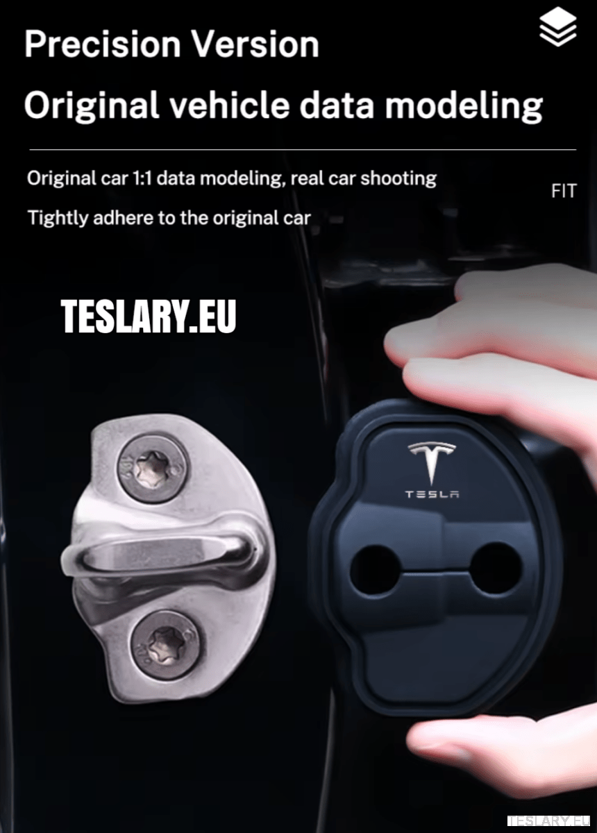 Tesla Model 3 / 3+ Highland & Y Silicone Door Lock Protector with Logo - TESLARY Tesla Shop Accessories Europe Nederlands Dublin Cork Ireland Deutschland Espana Alicante France Italia