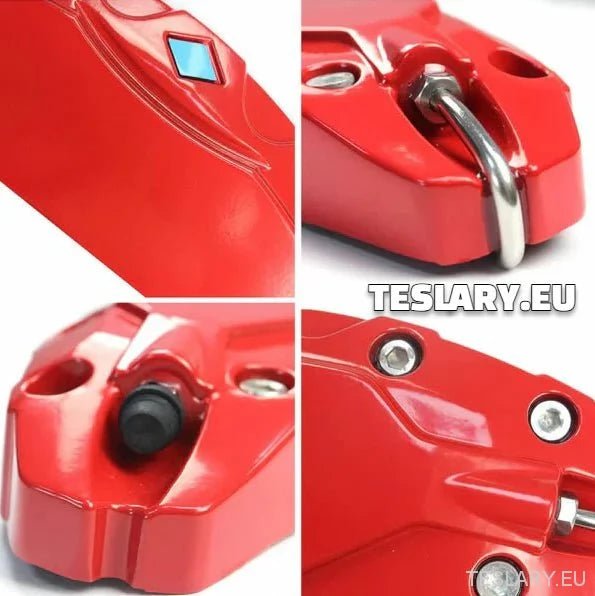 Tesla Model 3 / 3+ / Y Aluminium Brake Caliper Covers ( Set of 4 Pieces ) - TESLARY Tesla Shop Accessories Europe Nederlands Dublin Cork Ireland Deutschland Espana Alicante France Italia