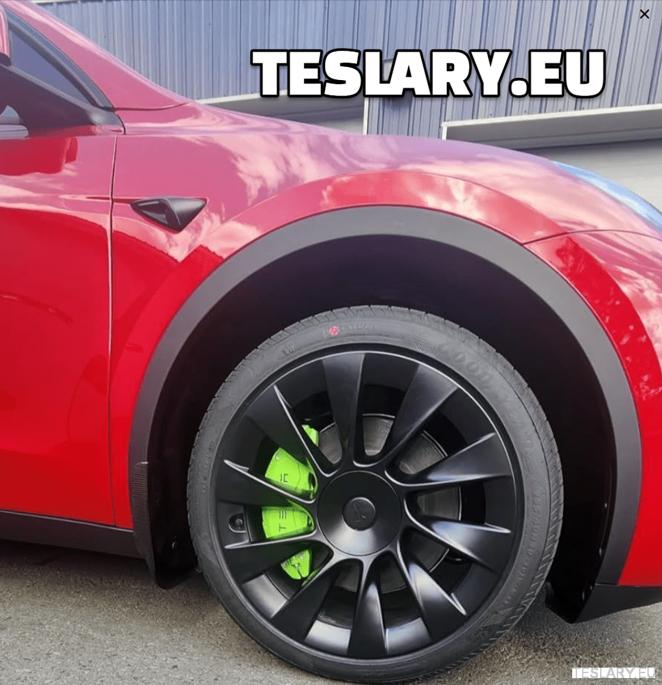 Tesla Model 3 / 3+ / Y Aluminium Brake Caliper Covers ( Set of 4 Pieces ) - TESLARY Tesla Shop Accessories Europe Nederlands Dublin Cork Ireland Deutschland Espana Alicante France Italia