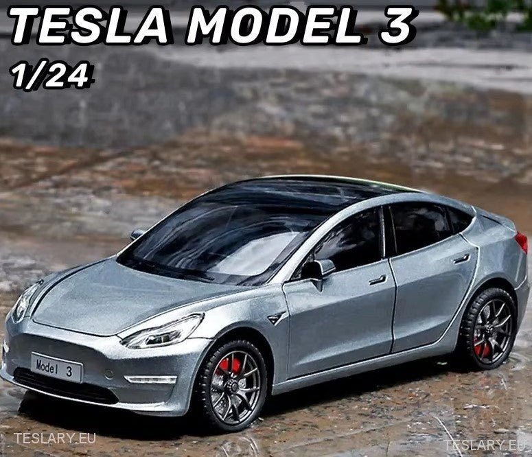 Tesla Model 3 Car 1:24 Diecast Model Car 2019 - 2023 Version - TESLARY Tesla Shop Accessories Europe Nederlands Ireland Deutschland Espana Alicante France Italia